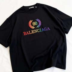 Kaos Pendek Balenciaga dengan Motif Gambar/Cetak, Cocok untuk Pria dan Wanita -BL-08