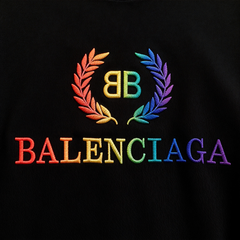 Kaos Pendek Balenciaga dengan Motif Gambar/Cetak, Cocok untuk Pria dan Wanita -BL-08