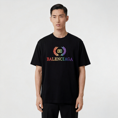 Kaos Pendek Balenciaga dengan Motif Gambar/Cetak, Cocok untuk Pria dan Wanita -BL-08