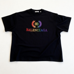 Kaos Pendek Balenciaga dengan Motif Gambar/Cetak, Cocok untuk Pria dan Wanita -BL-08