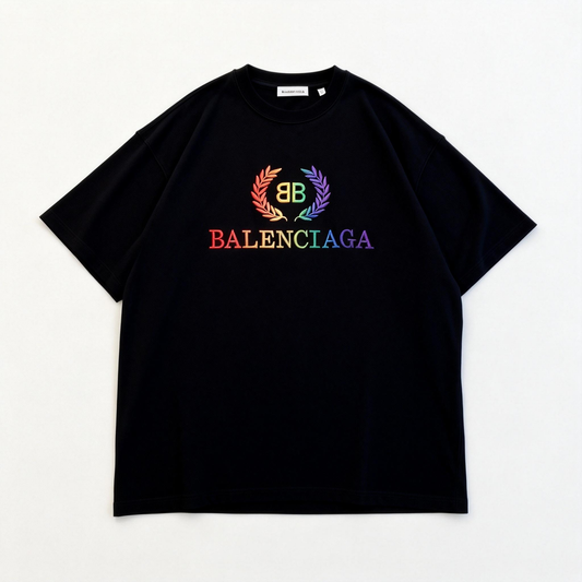 Kaos Pendek Balenciaga dengan Motif Gambar/Cetak, Cocok untuk Pria dan Wanita -BL-08